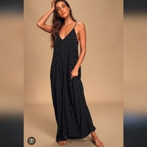 Lulu's Yours Tule Black Floral Print Maxi Dress_S/M